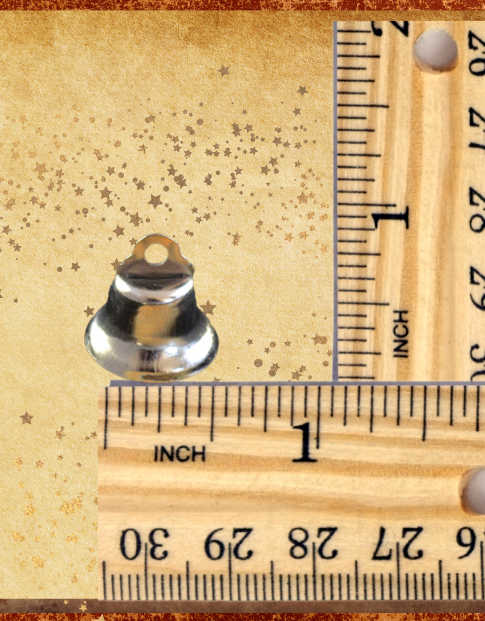 TOY MAKING- BELL- METAL- 1/2  DIA-LIBERTY BELL- 10 CT BAG