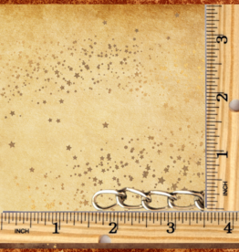 TOY MAKING- CHAIN-  METAL- (2.2MM)+ O-RING AND SMALL PEAR HOOK- 1 FOOT LENGTH
