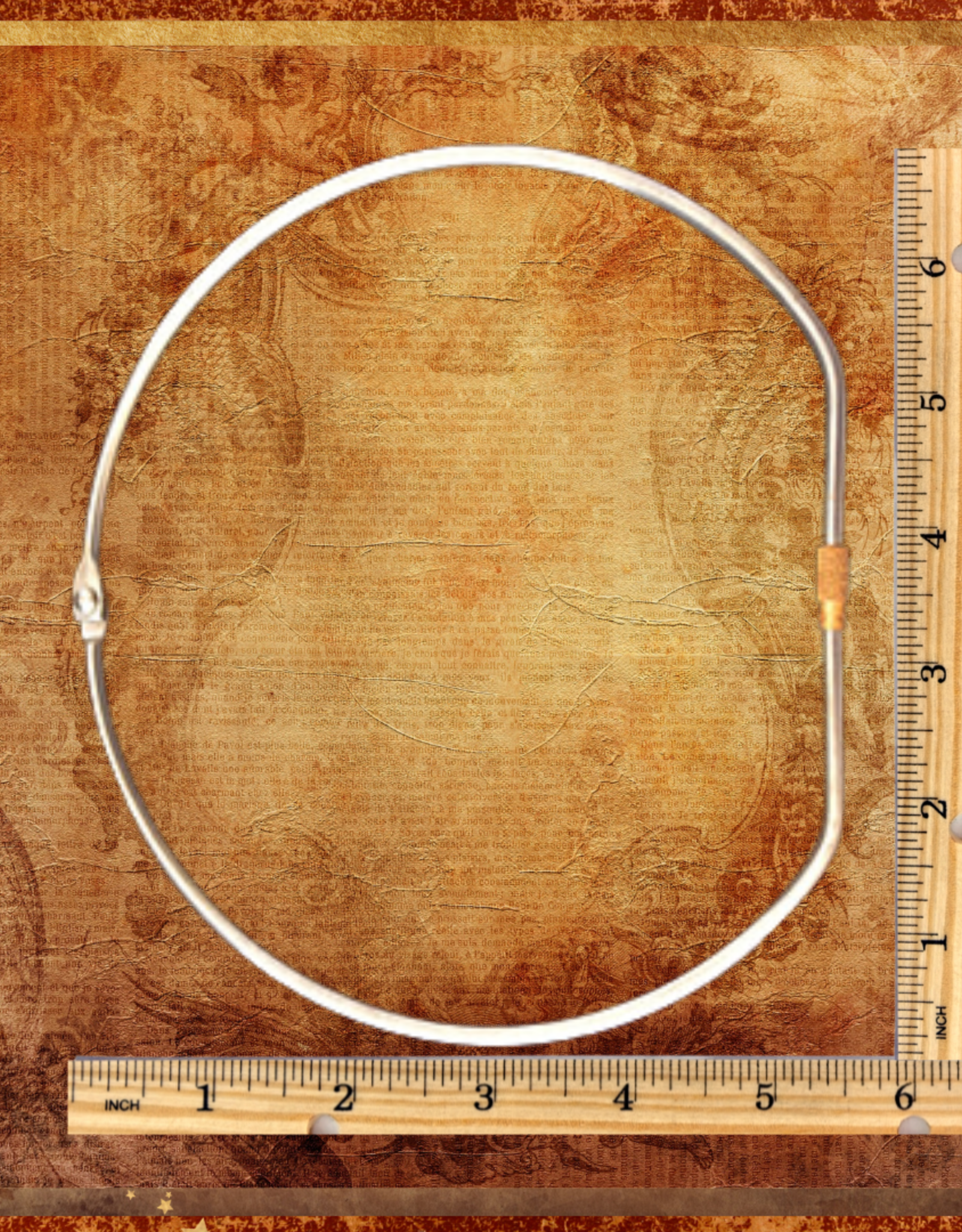 TOY MAKING- KABOB- STAINLESS STEEL- RING- 7-INCH D- RECLOSABLE WIRE