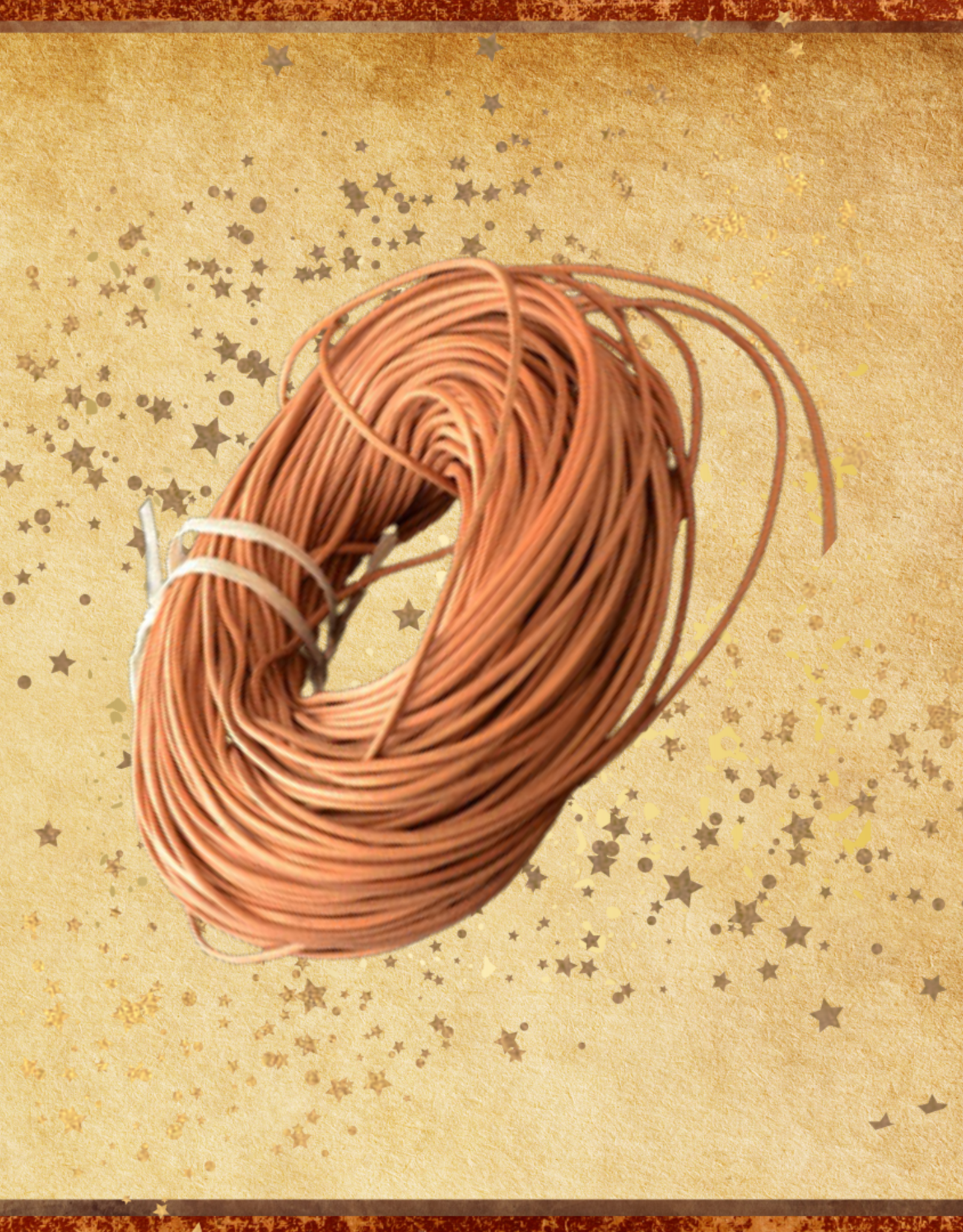 TOY MAKING- LEATHER CORD- 2.5 MM- 6 FT BUNDLE