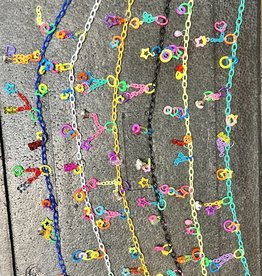 BIRD TOY- NECKLACE- 22X2X1- BUSY BIRD BLING- (ASSORTED COLORS/STYLES- FOR YOU TO WEAR)