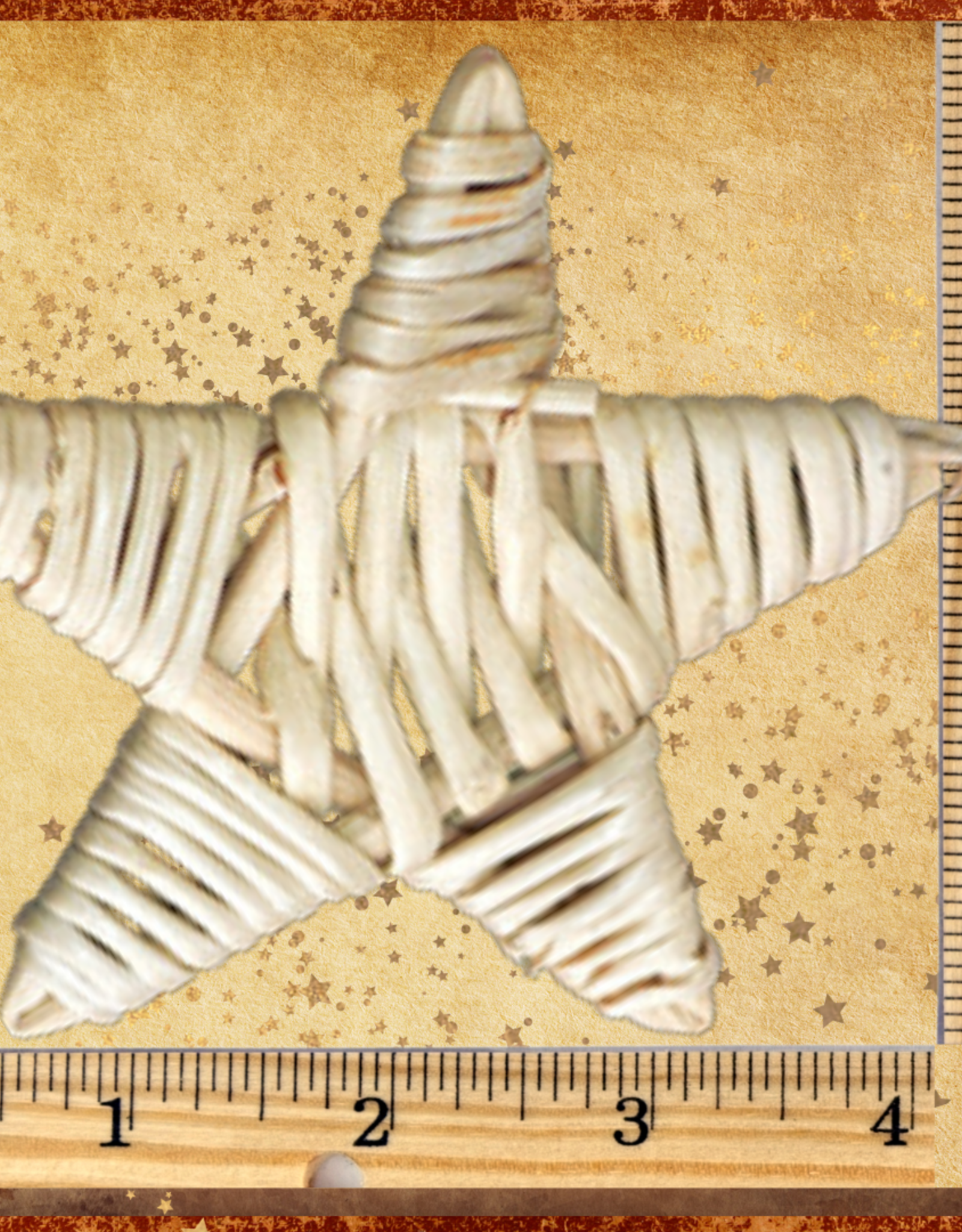 TOY MAKING- VINE STAR- 4X4X.5- LARGE- EACH