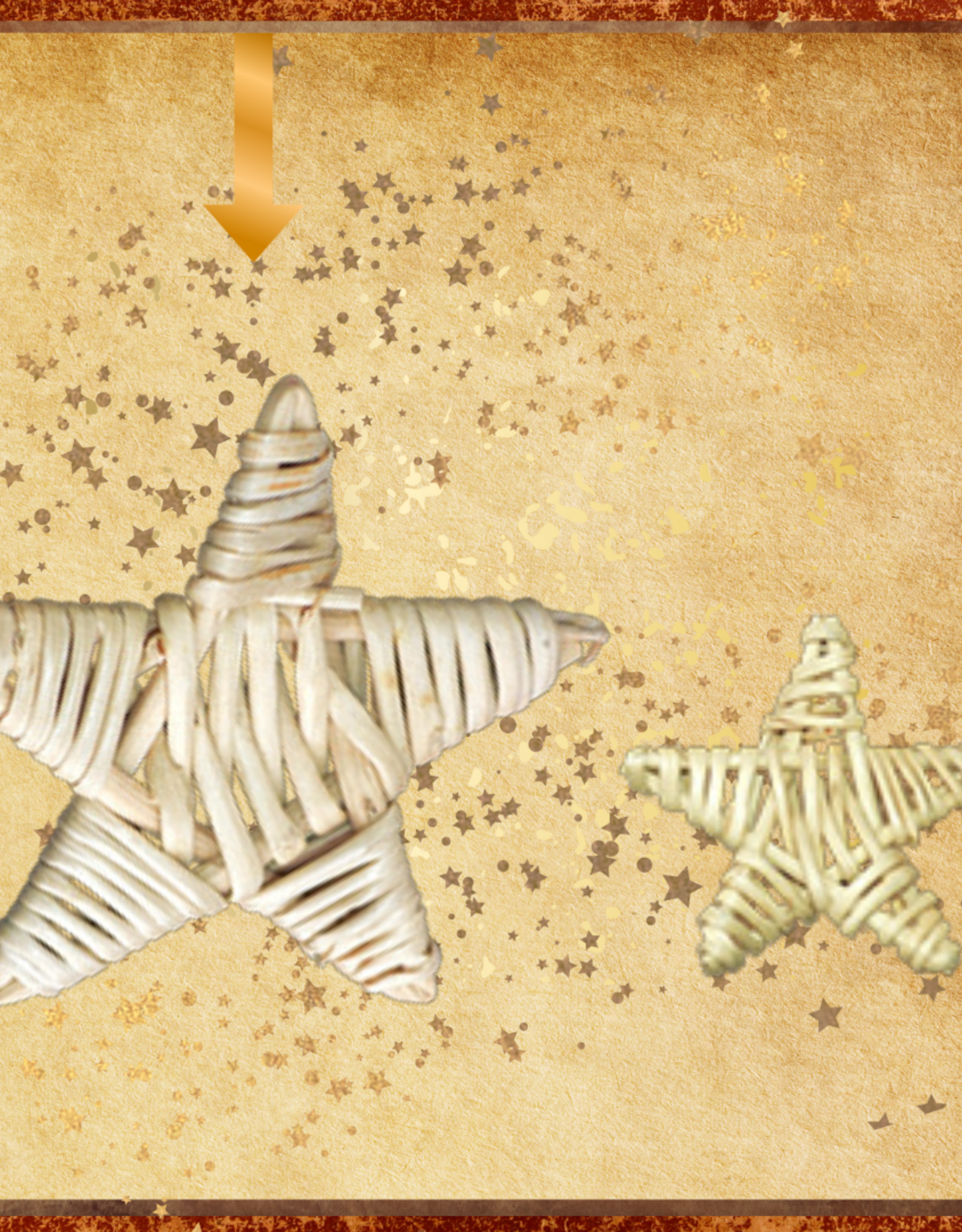 TOY MAKING- VINE STAR- 4X4X.5- LARGE- EACH