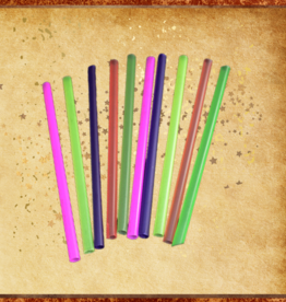 TOY MAKING- PLASTIC- STRAW- .25X.25X8- 25 CT BAG