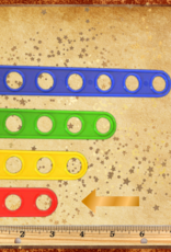 TOY MAKING- PLASTIC- 3X.5- THREE-HOLE PLANK- EACH