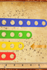 TOY MAKING- PLASTIC- 4X.5- FOUR HOLE PLANK- EACH