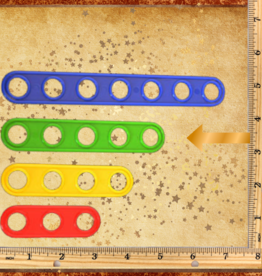 TOY MAKING- PLASTIC- 5X.5- FIVE-HOLE PLANK- EACH