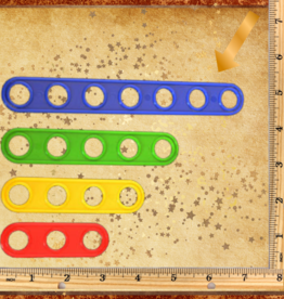 TOY MAKING- PLASTIC- 7X.5- SEVEN-HOLE PLANK- EACH
