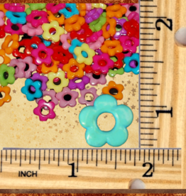 TOY MAKING- PLASTIC- RING- .75X.75- FLOWER- 50 CT- 38gm- BAG