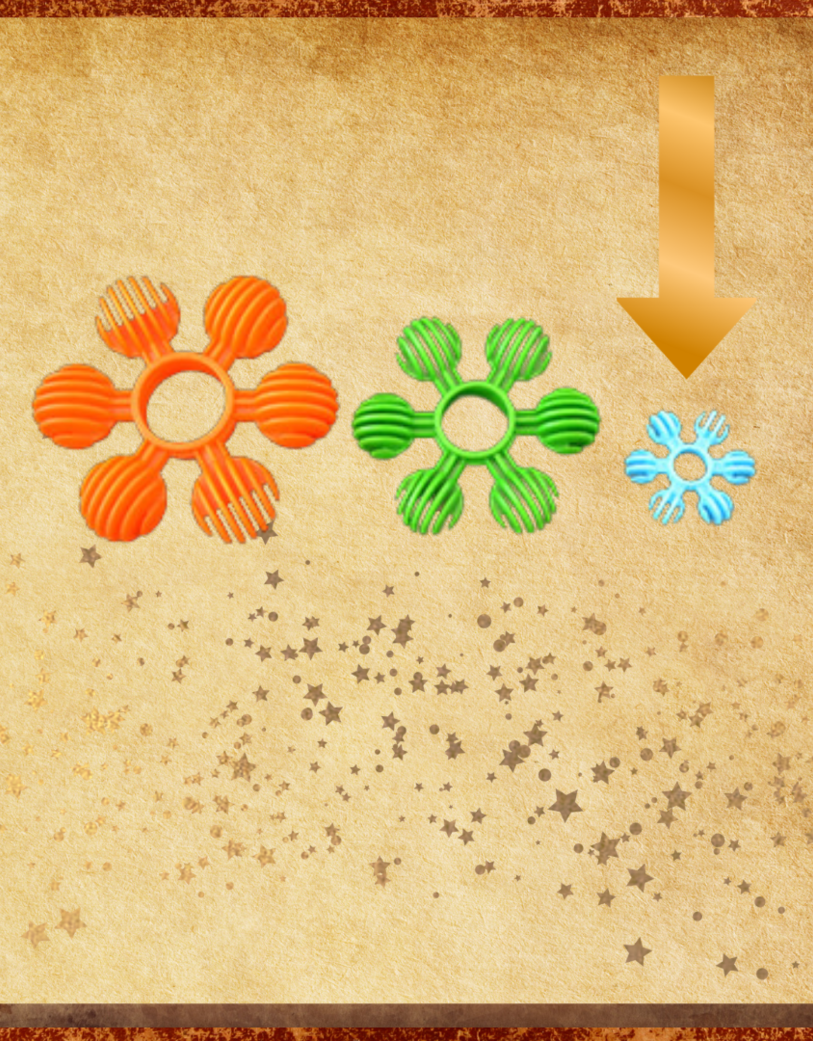 TOY MAKING- PLASTIC- RING- 1.25 DIA- TINY STAR- EACH