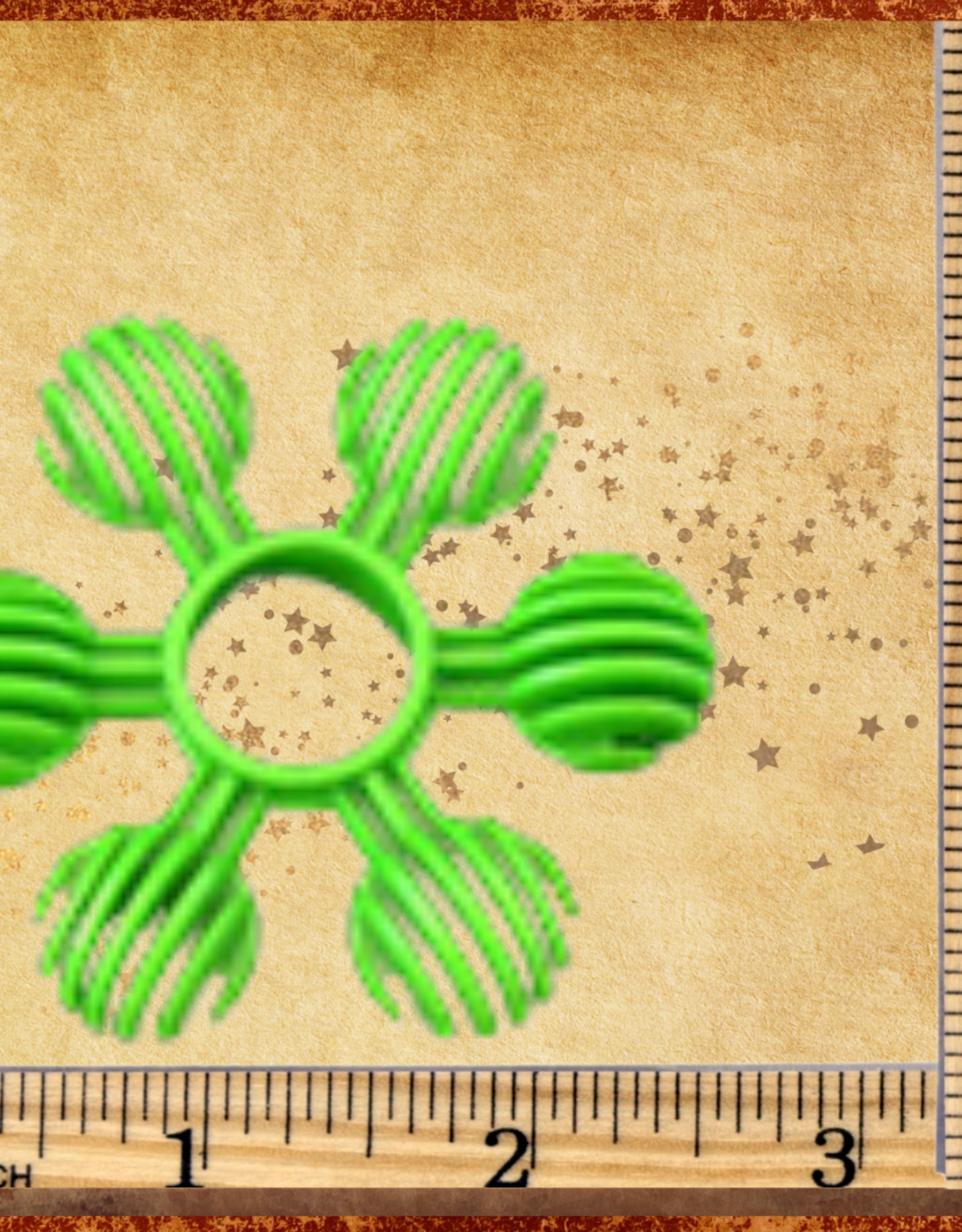 TOY MAKING- PLASTIC- RING- 2.5X2.5X1- STAR- EACH