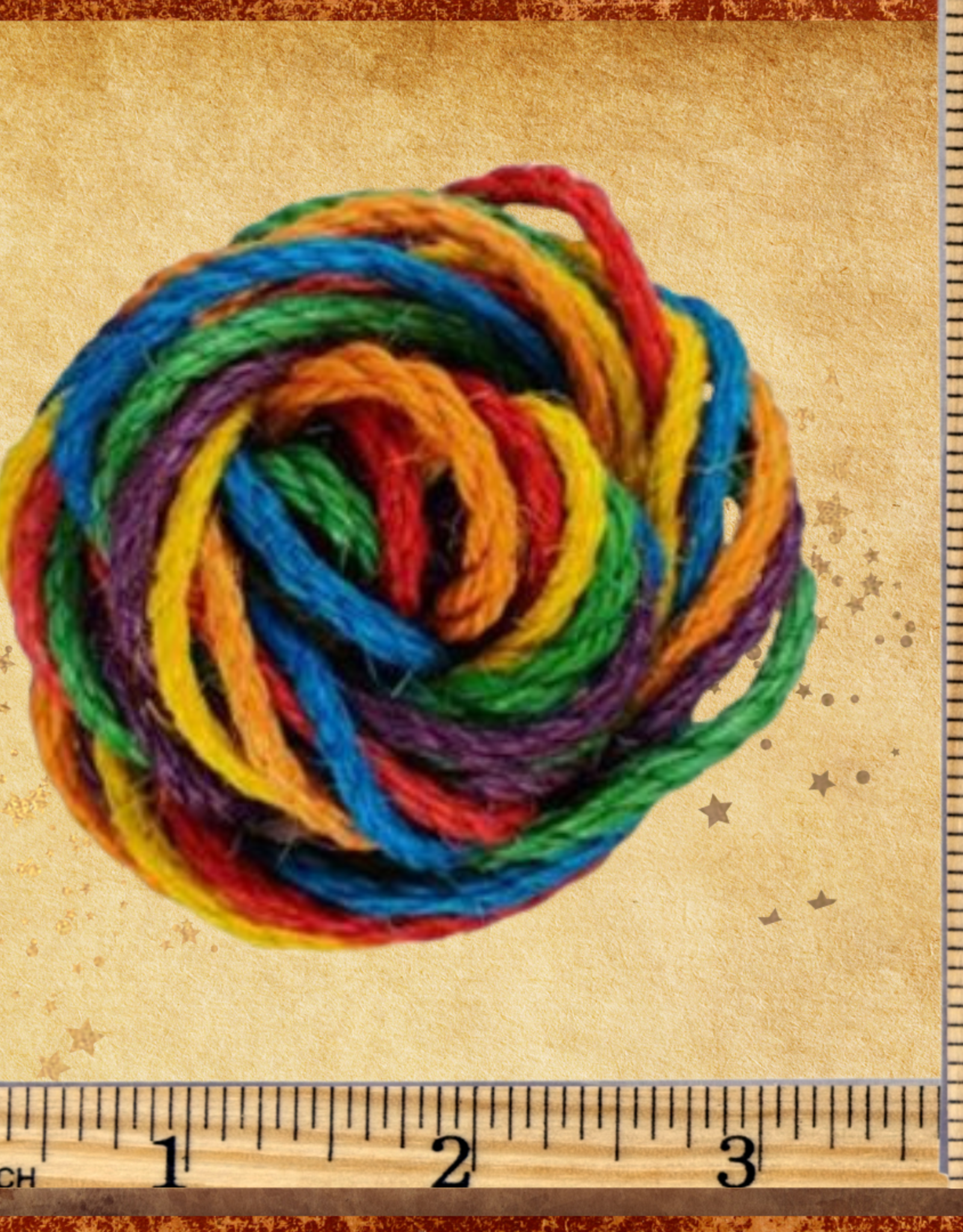 FUN MAX TOY MAKING- ROPE- SISAL- FUN 233- ROPE- 1/4 DIA- 60 INCHES- 1 PC- ASSORTED COLORS
