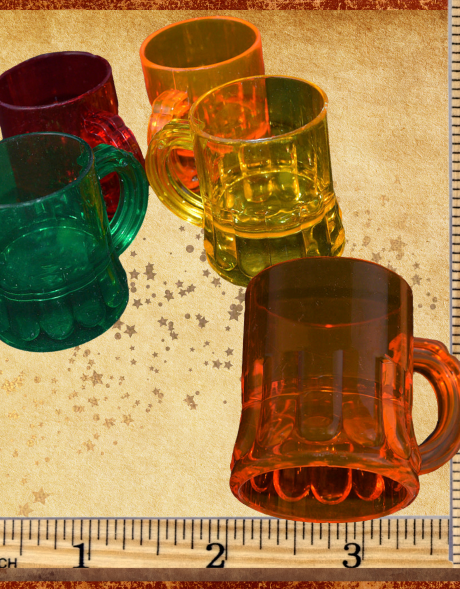 TOY MAKING- TOY BASE- ACRYLIC- 2X2X3- FORAGING- BEER MUG- EACH