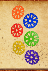 TOY MAKING- WHEEL- PLASTIC- 3-1/2 DIA-1/2 HOLE- FLOWER- EACH