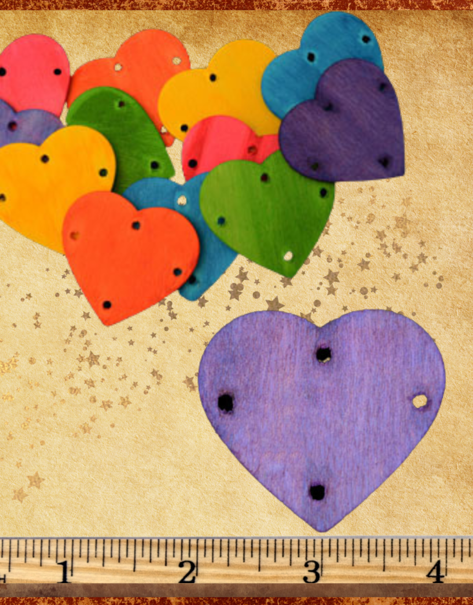 SUPER BIRD CREATIONS TOY MAKING- WOOD- HEART- 2.5X2X.25- EACH