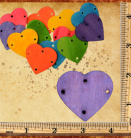 SUPER BIRD CREATIONS TOY MAKING- WOOD- HEART- 2.5X2X.25- EACH