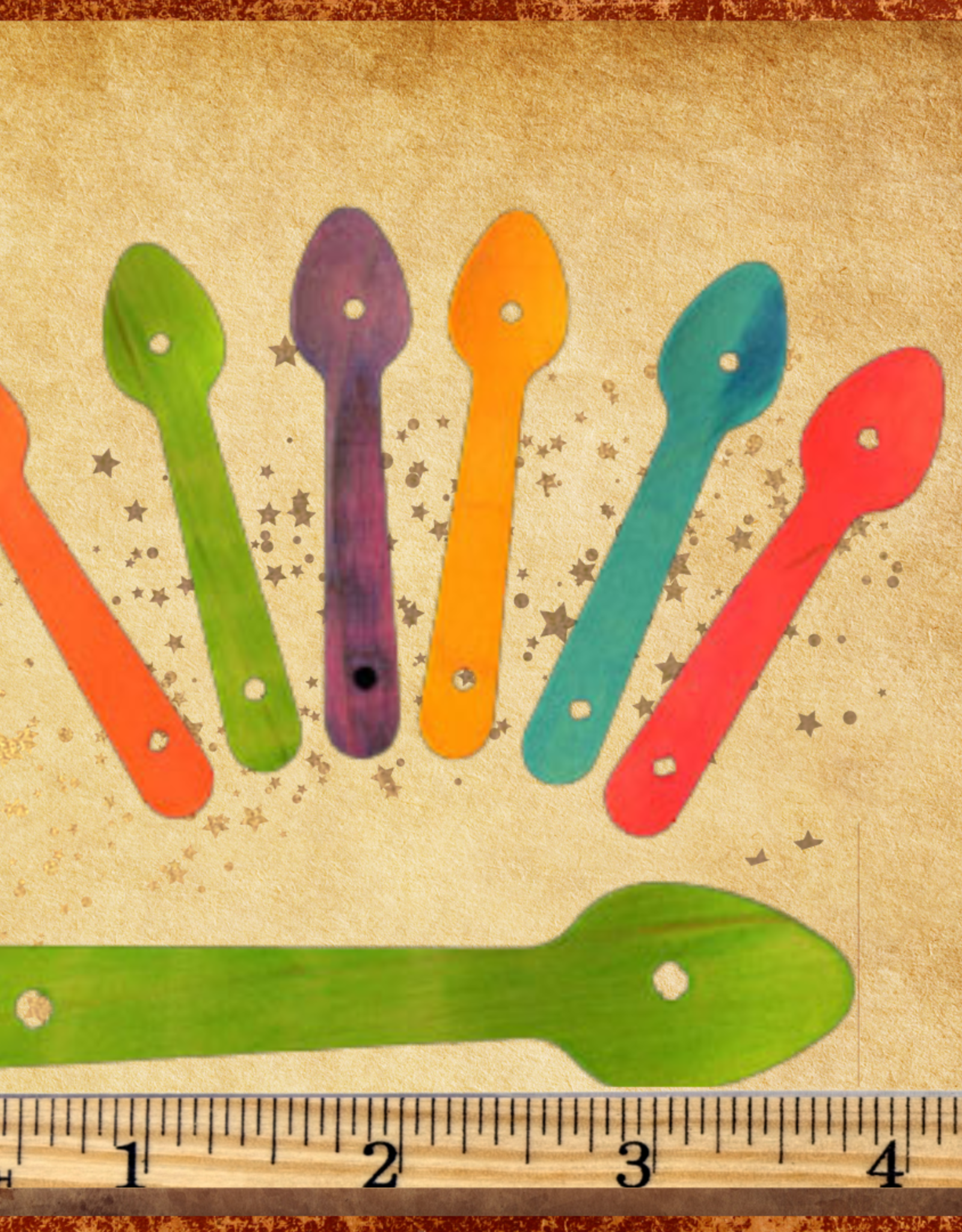 TOY MAKING- WOOD- TASTER SPOON- 3.75X.25- EACH