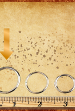 SUPER BIRD CREATIONS TOY MAKING- 19mm- RING- METAL- 1-INCH- O-RING-10 CT BAG