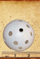 TOY MAKING- PLASTIC- BALL- 2.75X2.75X2.75- WIFFLE- BASEBALL- WHITE