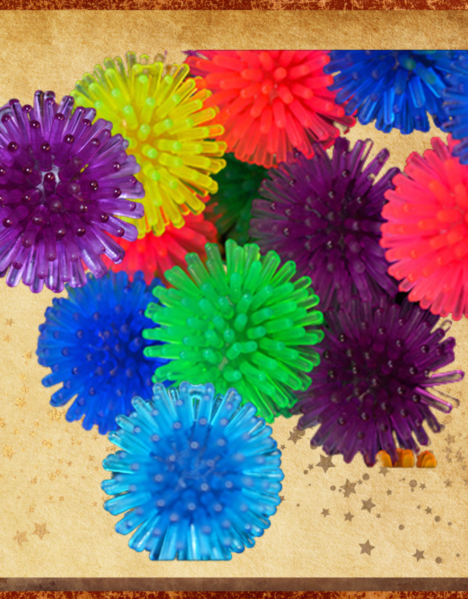 TOY MAKING- BALL- 1X1X1- PORCUPINE BALL- COLORED- EACH