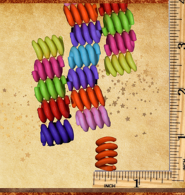 TOY MAKING- BEAD- PLASTIC- .75X.5- 5/16 HOLE- SPRING COIL- EACH