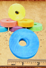 TOY  MAKING- BEAD- WOOD- 1.75 DIA, 1/2 " HOLE- CIRCLE- SMALL- EACH