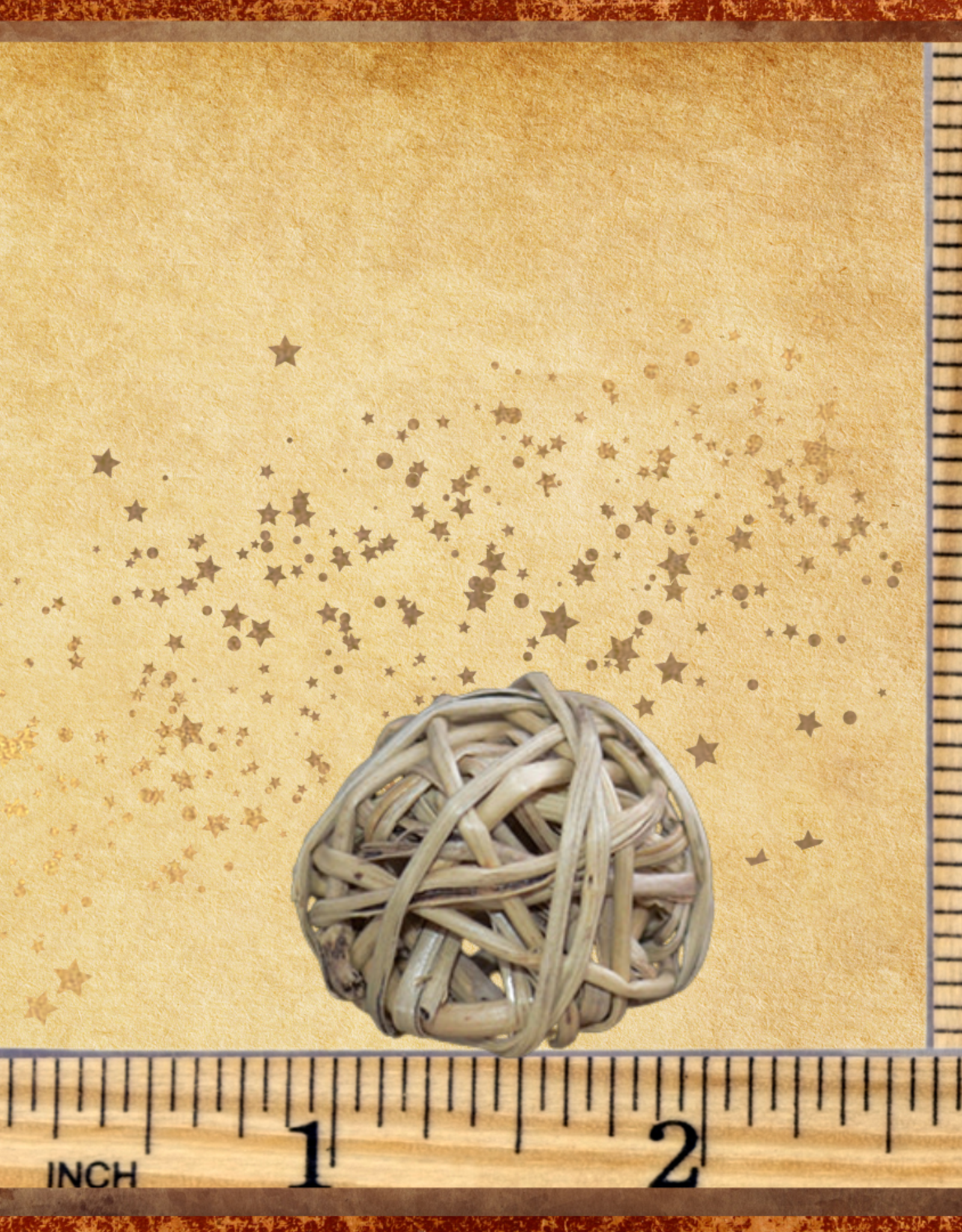 TOY MAKING- VINE BALL- 1X1X1- (2 CM) NATURAL- EACH