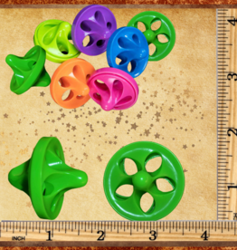 TOY MAKING- PLASTIC- 1.5X1.5- 1/4 HOLE- CYCLONE TOP- EACH