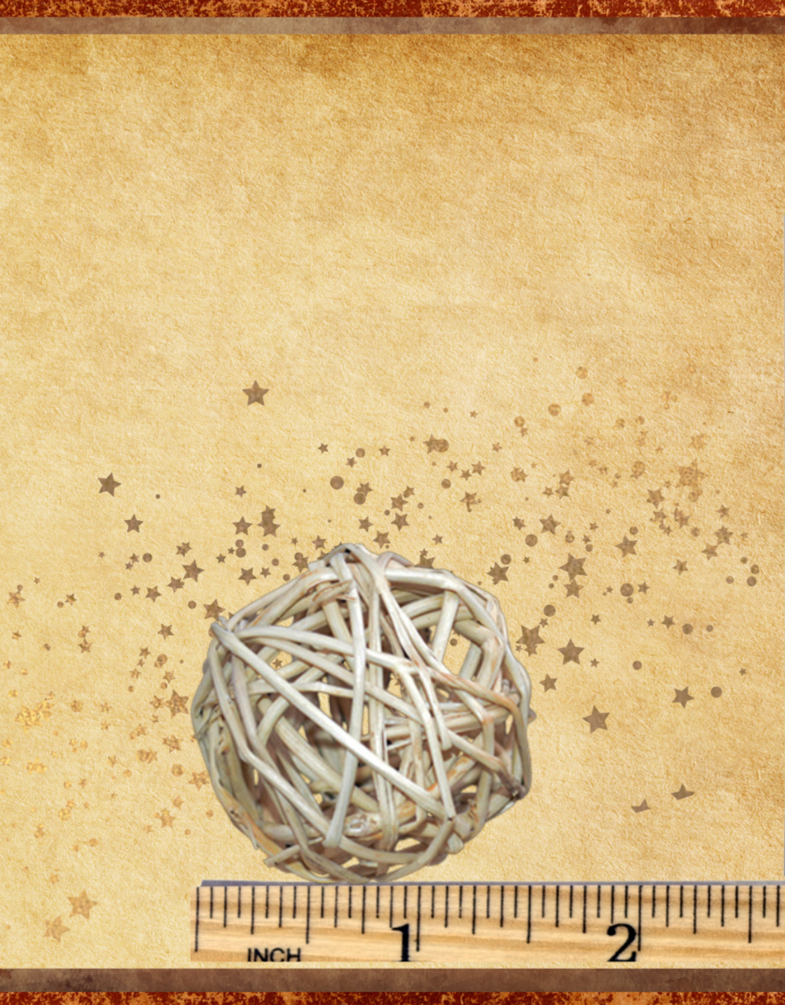 TOY MAKING- VINE BALL- 1.5X1.5X1.5- (4CM)- NATURAL- EACH