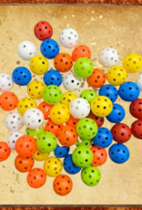 TOY MAKING- BALL- PLASTIC- 1.5X1.5X1.5- WIFFLE- GOLF BALL- COLORED