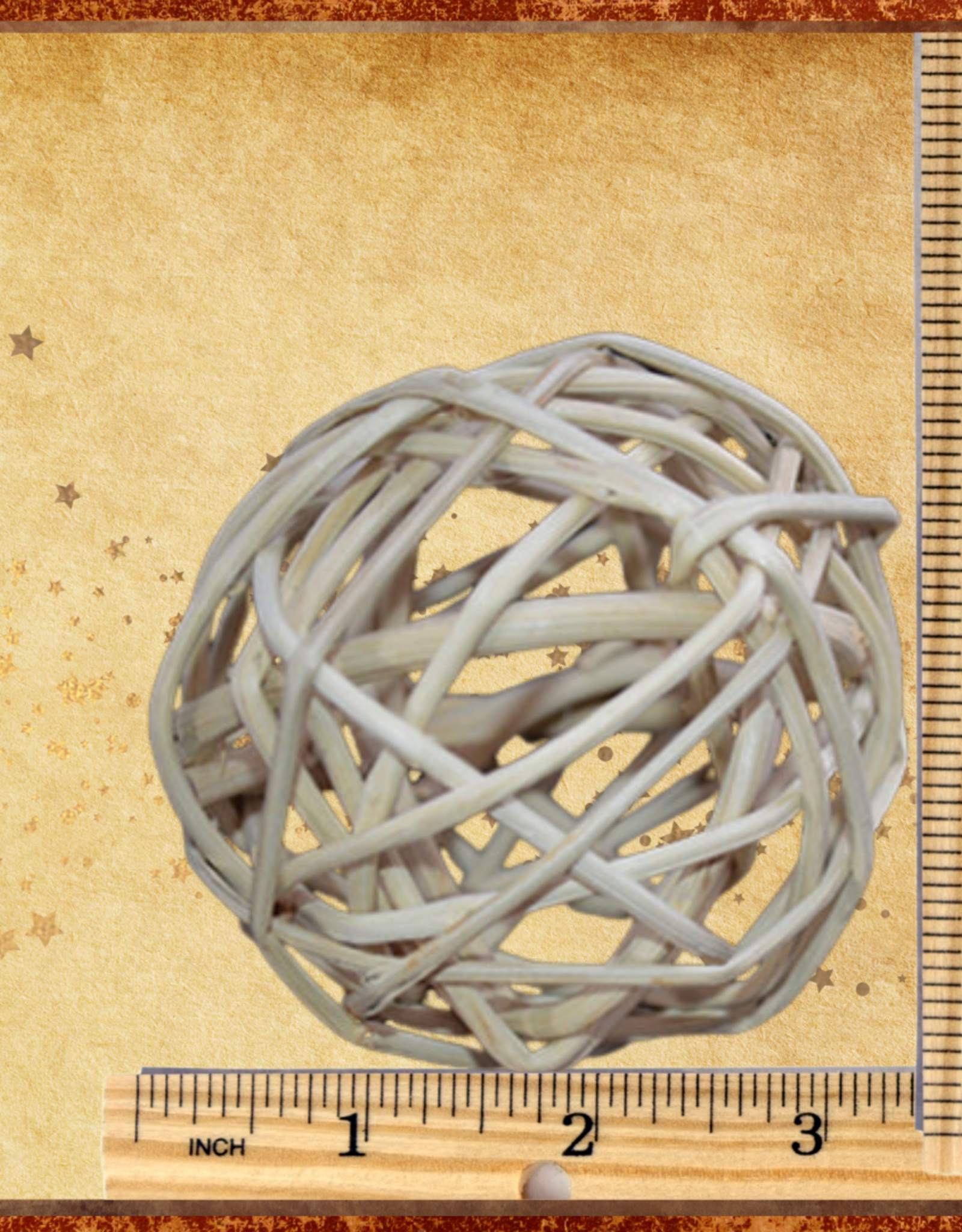 TOY MAKING- VINE BALL- 3X3X3- (8CM)NATURAL- EACH