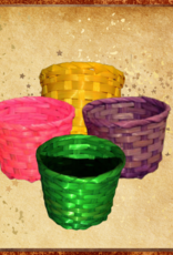 TOY MAKING- COLORED BASKET- 3X2.5- MINI- EACH
