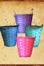 TOY MAKING- COLORED BASKET- 4.5X4.5- ASSORT COLORS- EACH