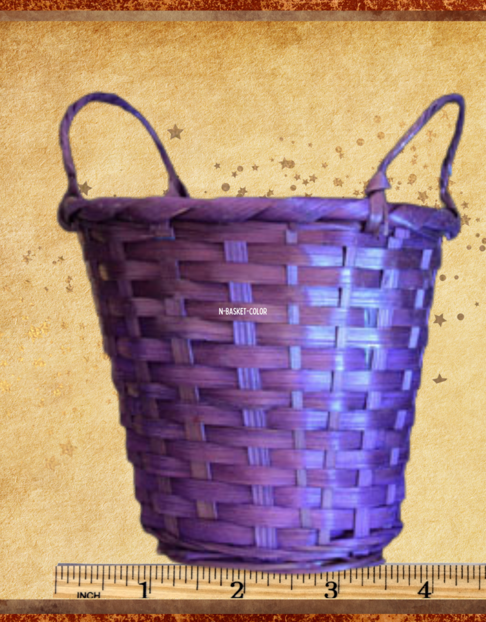 TOY MAKING- COLORED BASKET- 4.5X4.5- ASSORT COLORS- EACH