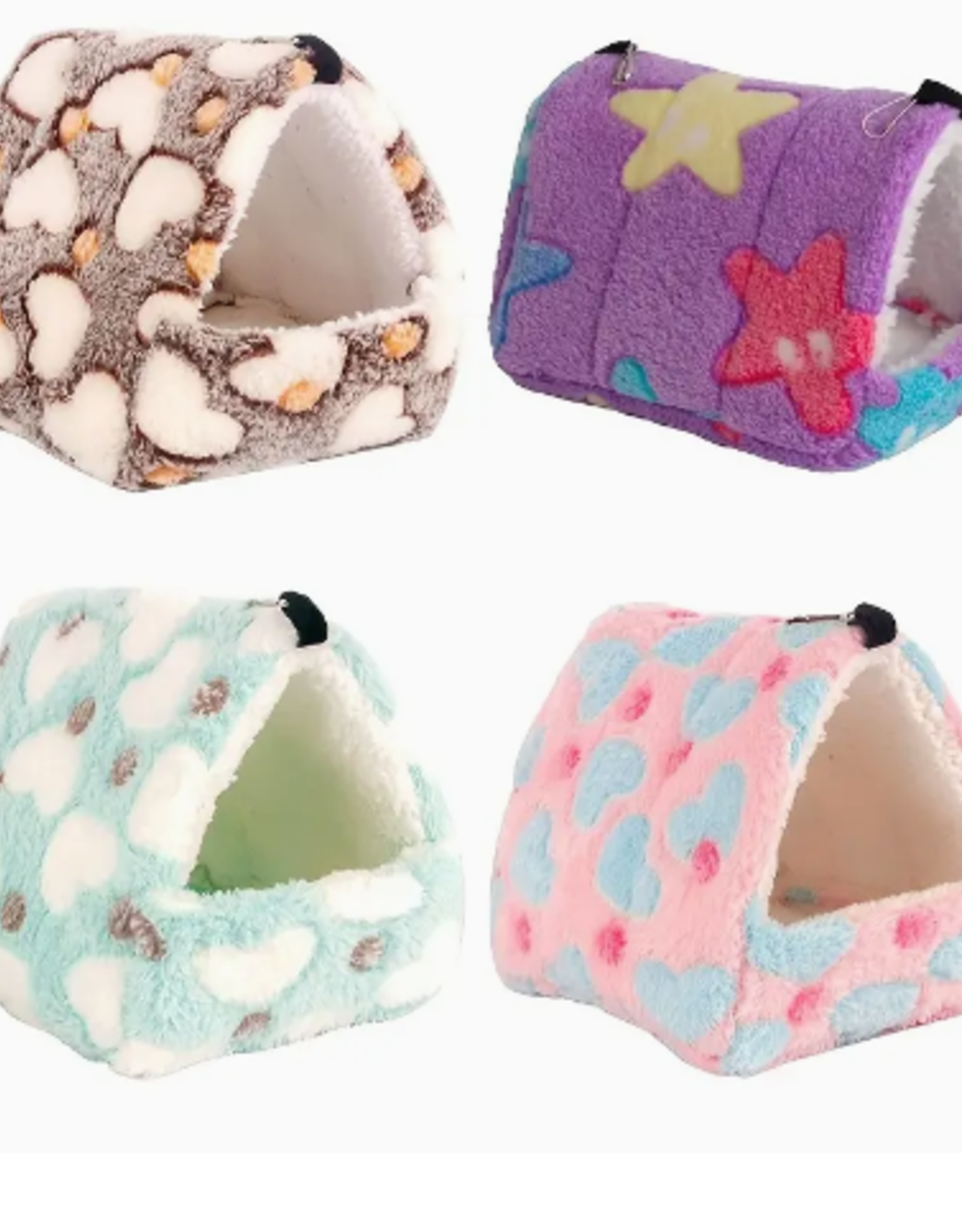 SMALL ANIMAL BED- FLEECE- 5X4X4- ASSORTED COLORS