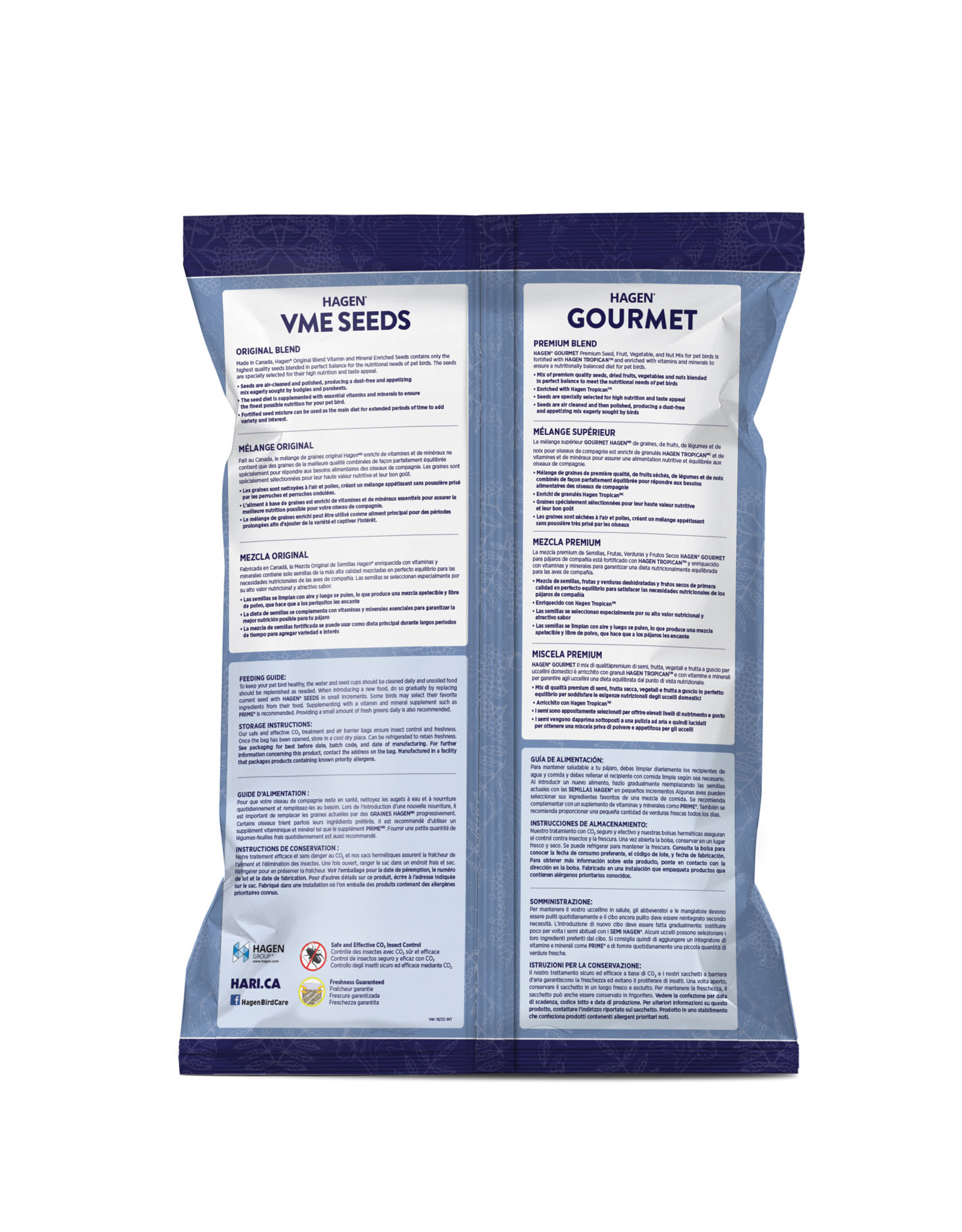 HARI BIN #103- HARI- B2793- GOURMET PREMIUM SEED MIX- 20 LB- BUDGIES ***NEW FOOD***