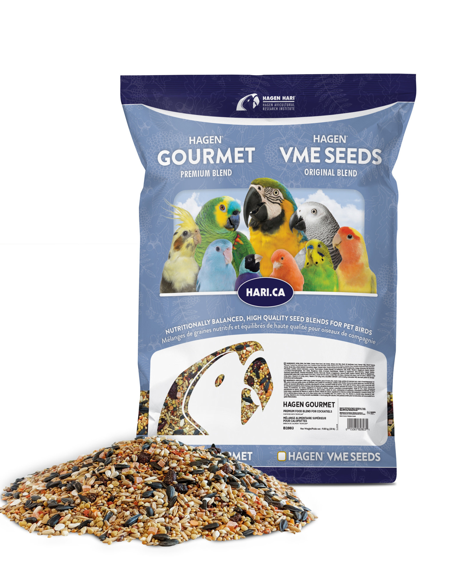 HARI BIN #116- HARI- B2803- GOURMET PREMIUM SEED MIX- 20 LB- COCKATIEL   ***NEW FOOD***