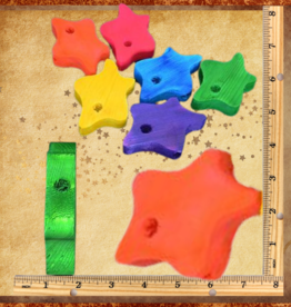 SUPER BIRD CREATIONS TOY MAKING- WOOD- 4X3X7/8- CHUNKY PINE STAR