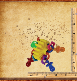 SUPER BIRD CREATIONS FOOT TOY- 3.5X3.5X3.5- GEAR TOP