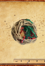 RHONDA'S AVIARY FOOT TOY- VINE BALL- 3X3X3- ALMOND JOY-  EACH