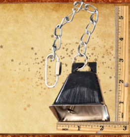 TOY MAKING- METAL- CHAIN AND COWBELL- 11X2.25- LARGE