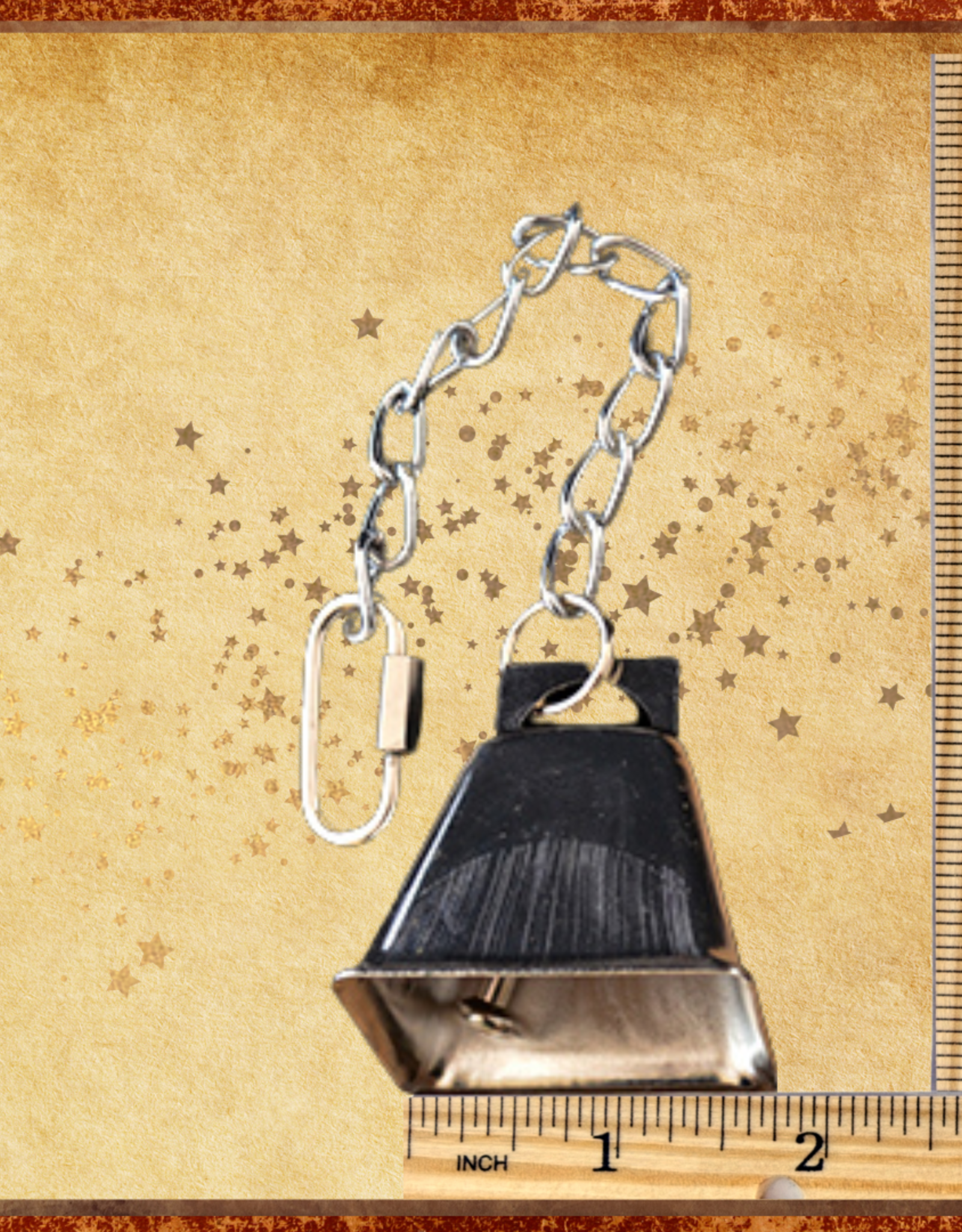 TOY MAKING- CHAIN AND COWBELL- METAL- 10X2- MEDIUM