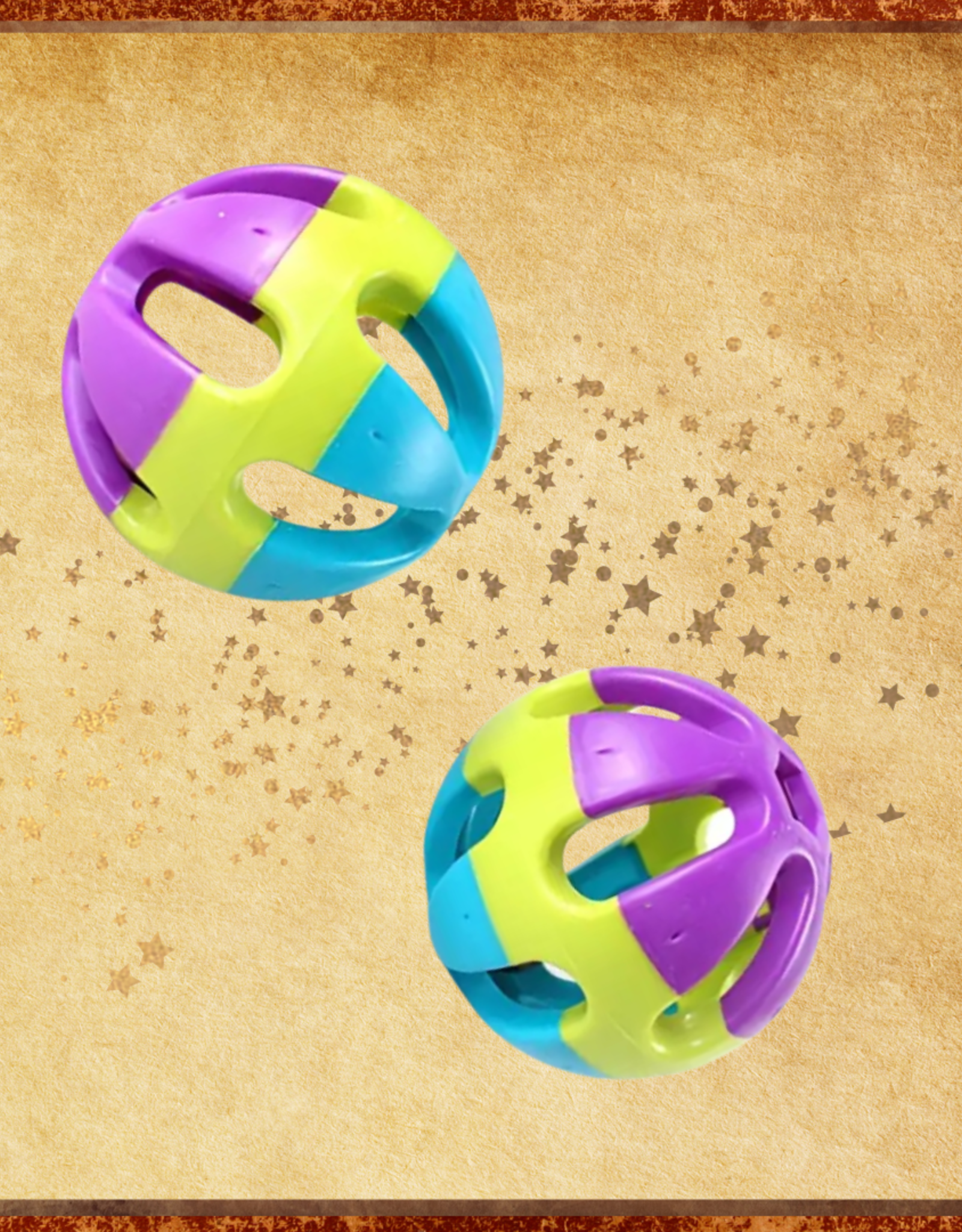 FOOT TOY-3X3X3- BIRDIE BALL- COLORS VARY- EACH