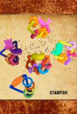 FOOT TOY- PLASTIC- 2X2X1- STARFISH