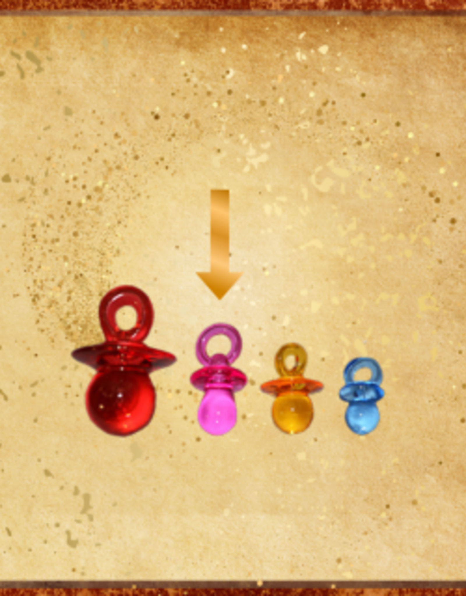 TOY MAKING- ACRYLIC- 1.25X1X1- PACIFIER- EACH