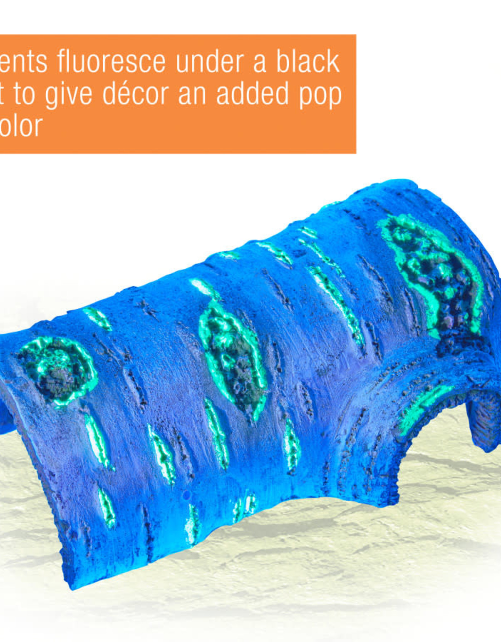 ZILLA PET PRODUCTS ZILLA- RAPID SENSE UV DECOR- 2.75X3.75X5.9- POPLAR LOG- MEDIUM