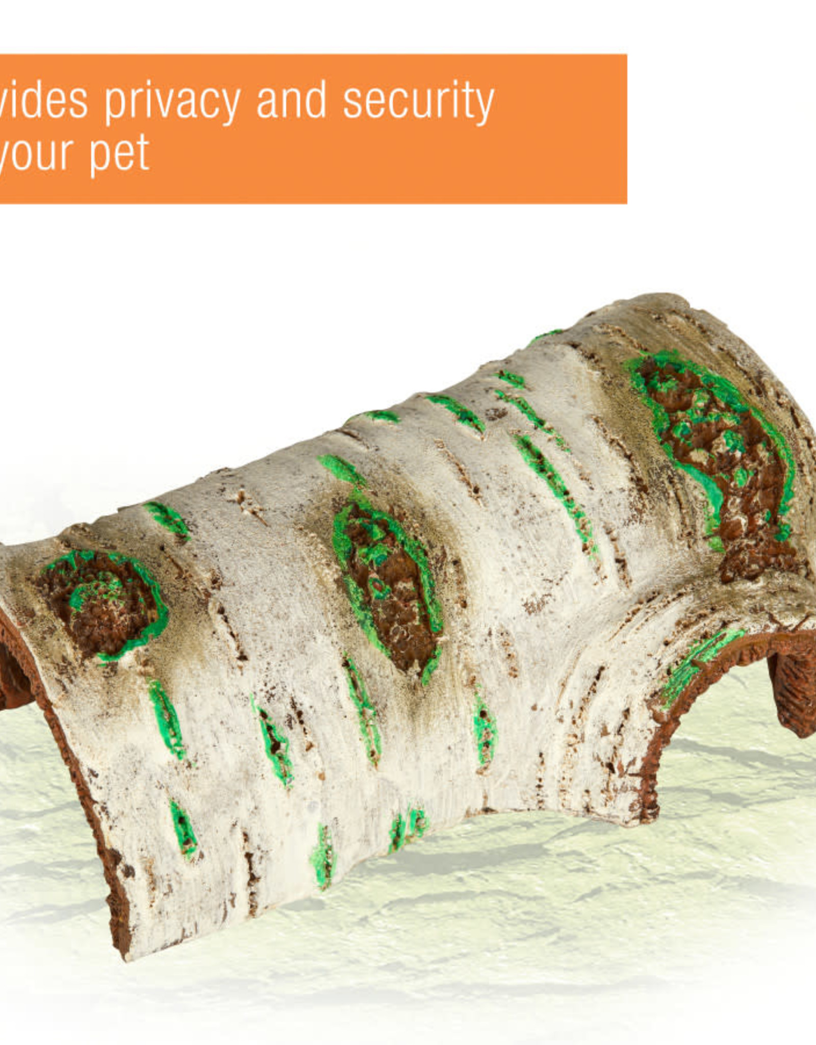 ZILLA PET PRODUCTS ZILLA- RAPID SENSE UV DECOR- 2.75X3.75X5.9- POPLAR LOG- MEDIUM