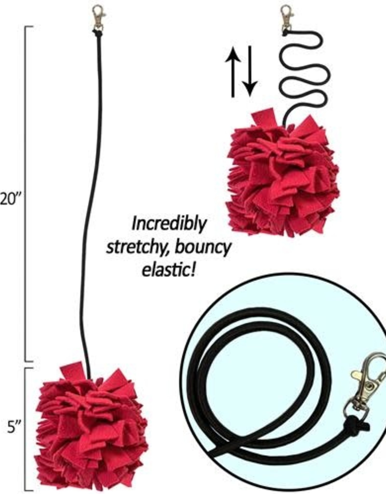 EXOTIC NUTRITION EN6133- BUNGEE- 20X5X5 (STRECHES 35 INCHES) POM POM JUMPER