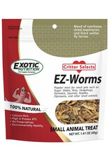 EXOTIC NUTRITION EN5877- EZ-WORMS- MEALWORMS/BLACK SOLDIER FLY LARVAE- 1.41 OZ