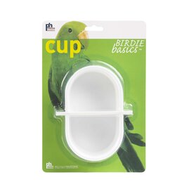 PREVUE PET PRODUCTS, INC. PREVUE- 1207P- REPLACEMENT- BIRD CAGE CUP- WINGED- PLASTIC- WHITE- 2 PK
